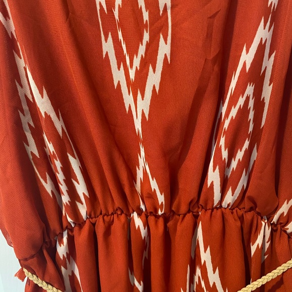 Rust Color Boho Dress - Picture 3 of 6